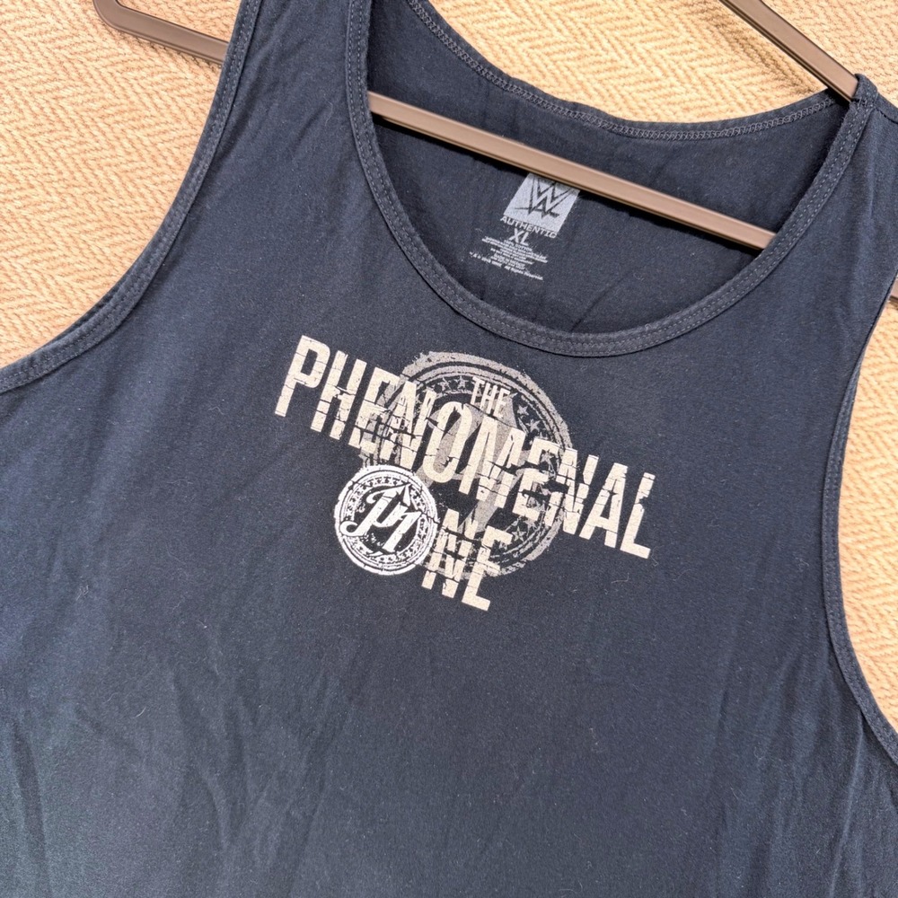 WWE Tank Top XL Navy Cotton AJ Styles The Phenomenal One Wrestling Graphic Tee